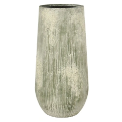 NAX L 50/100 wysoka kamienna donica do salonu i do ogrodu Imperial White