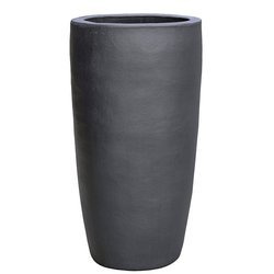 ANTHRACITE PARTNER 46/90 okrągła wysoka doniczka grafitowa