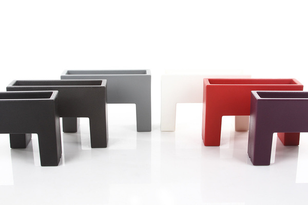 MURO NANO 25x8/16 designerska doniczka prostokątna śliwkowa