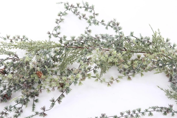 Sztuczny Modrzew oszroniony girlanda pnącze 190 cm