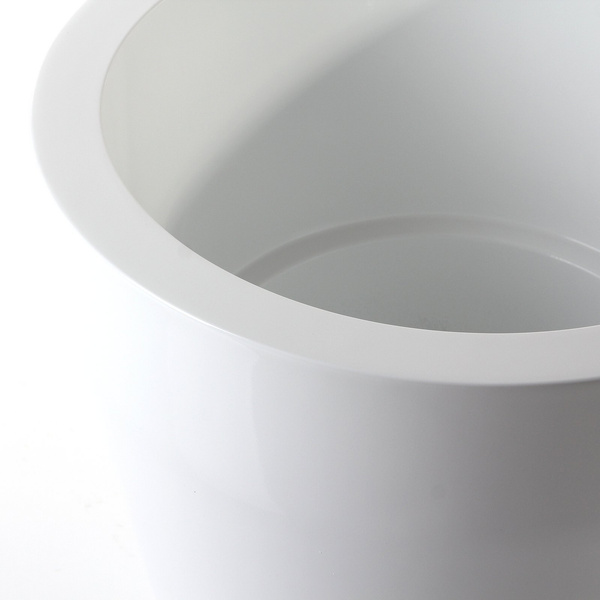 NISCAL 47/43 donica okrągła lakierowana biała