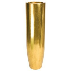 PANDORA 35/125 wysoka ekskluzywna donica złota