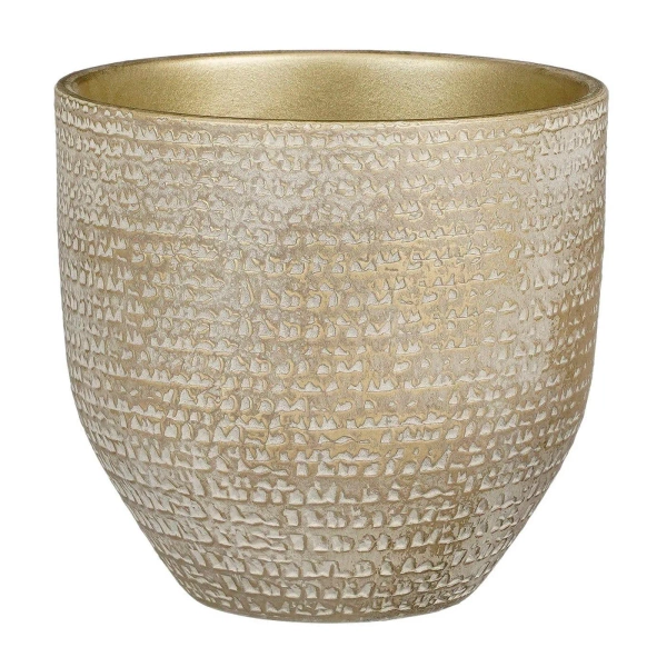 Carrie 39/36 duża osłonka ceramiczna szampańskie złoto