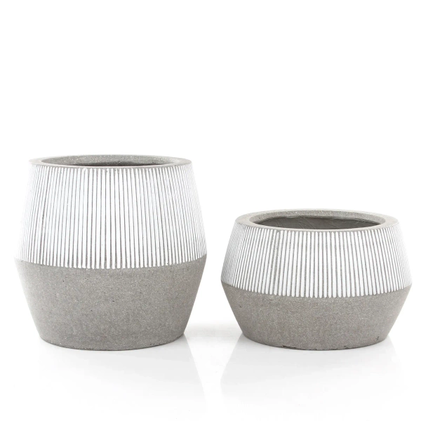 Harley L 53/40 kamienna donica szara w białe paski