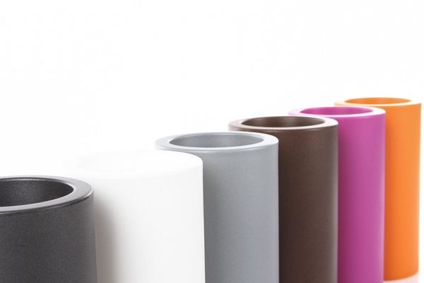 CILINDRO ALTO 14/28 doniczka cylindryczna brązowa