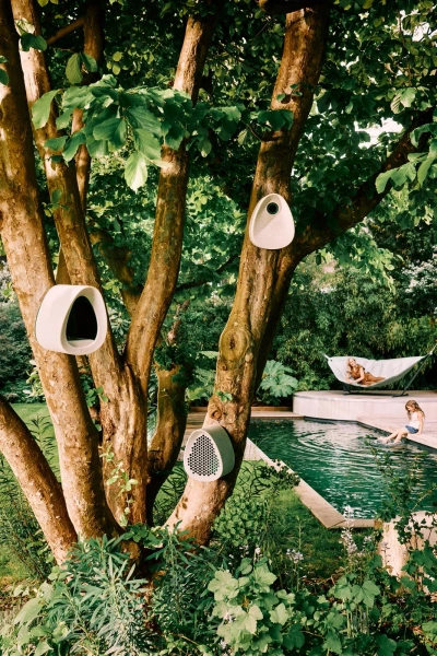 Essential karmnik dla ptaków szary fibrous grey