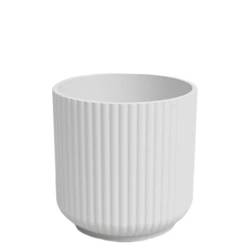 Luna 18/17 cylindryczna osłonka w prążki biała