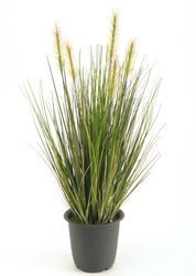 Sztuczna trawa w doniczce 45 cm zielona z kłosami