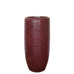 KALISTO STRUKTURA 30/67 czerwona doniczka wysoka