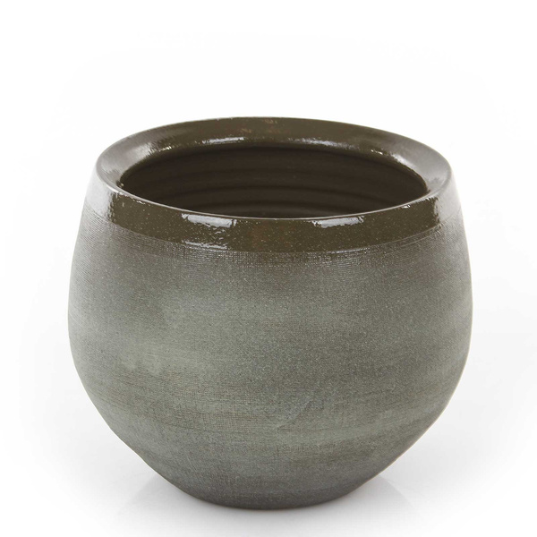 DOURO 16/13 cm zielona osłonka ceramiczna