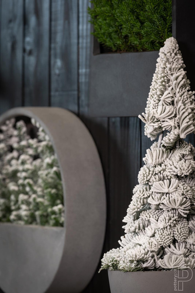 Wally M 50/10 designerska doniczka ścienna szara