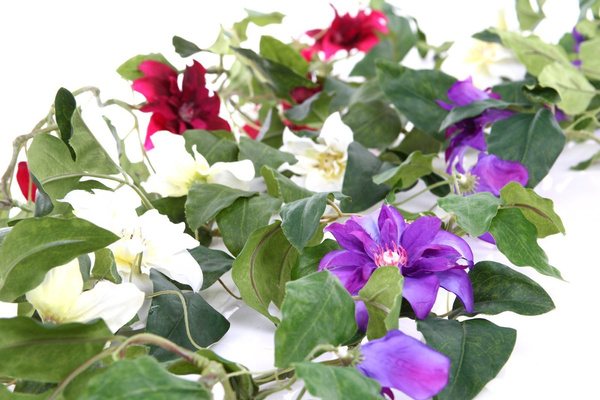 Sztuczny Powojnik Clematis girlanda 180 cm purpurowo-niebieska