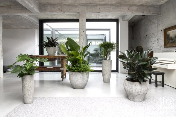 Claire XS 40/33 doniczka naturalna cesarska biel