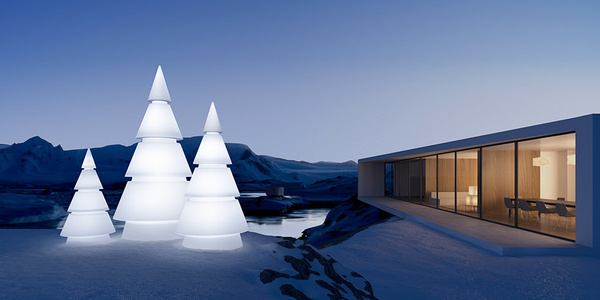 Choinka podświetlana FOREST NANO 18x15x25 LED biały