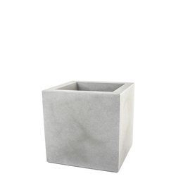 KUBE 30x30/30 doniczka kubik kwadratowa niska cementowa