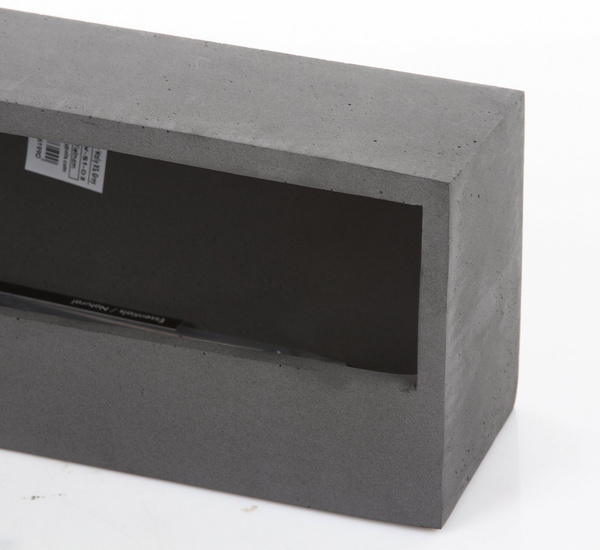 Balcony Low Wally XS 40x15/9,5 kamienna szara doniczka ścienna