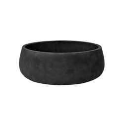 Eileen L 35/13 czarna misa kamienna do ogrodu / black washed