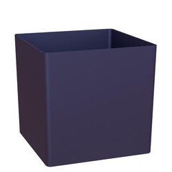 OSLO 22x22/22 doniczka kwadratowa kubik niebieska indigo blue