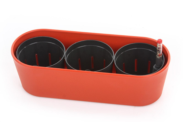 Zestaw do hydroponiki 9/7 osłonka podłużna Flori 27x10/8 pomarańczowa