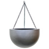Gradient Hanging BOWL 38/24 doniczka wisząca szara półkula matowa