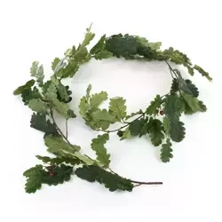 Sztuczne zielone liście Dębu pnącze girlanda 180 cm