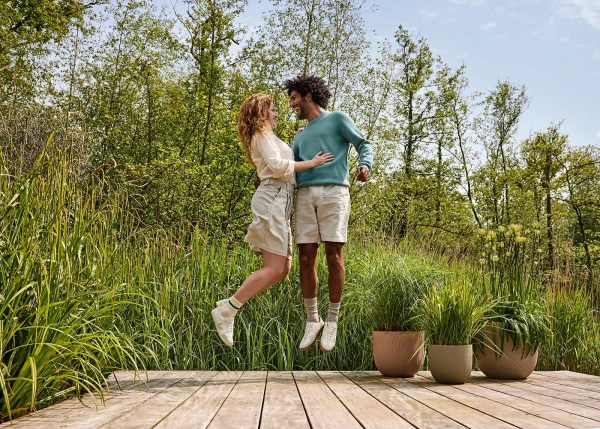 Sereh Round Elho 47 pastelowa osłonka beżowa mushroom beige