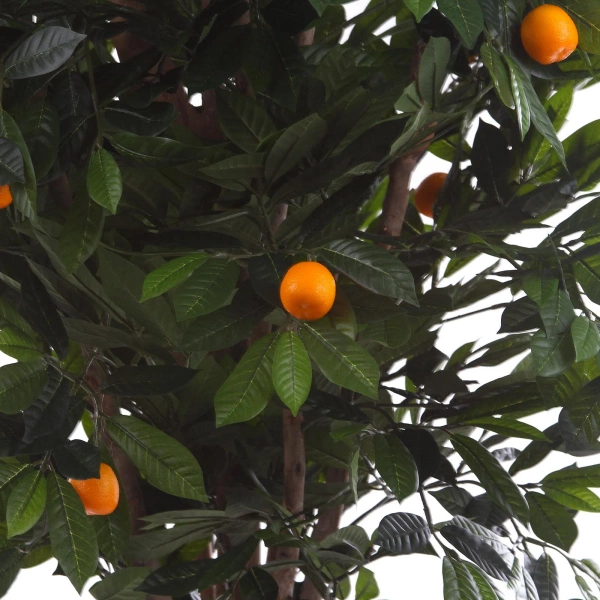 Sztuczna drzewko Mandarynka 170 cm cytrusy naturalny drewniany pień