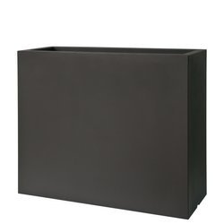 KUBE CASETTA HIGH 100x40/70 donica prostokątna wysoka grafitowa czarna perła