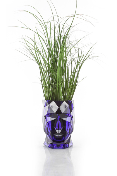 ADAN NANO GLOSSY 13x17/18 doniczka głowa szafirowa