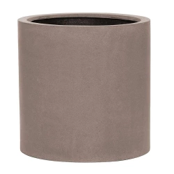 Max L 50/50 duża donica cylindryczna kamienna taupe