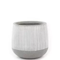 Pax L 54/48 donica prążkowana szara w białe paski