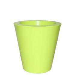 KUNO GLOSS 60/60 okrągła donica zieleń wiosenna półpołysk acid green