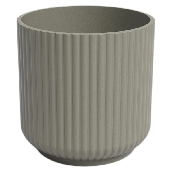 Luna 8/8 osłonka w prążki ceramiczna taupe