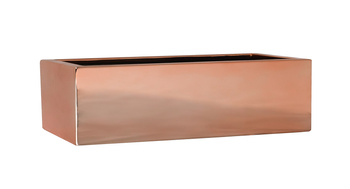 Balcony Slim Low XS 40x15/9,5  płaska doniczka prostokątna Platinum Rose