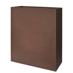 KUBE CASETTA TOWER 70x30/90 donica prostokątna wysoka brązowa rust