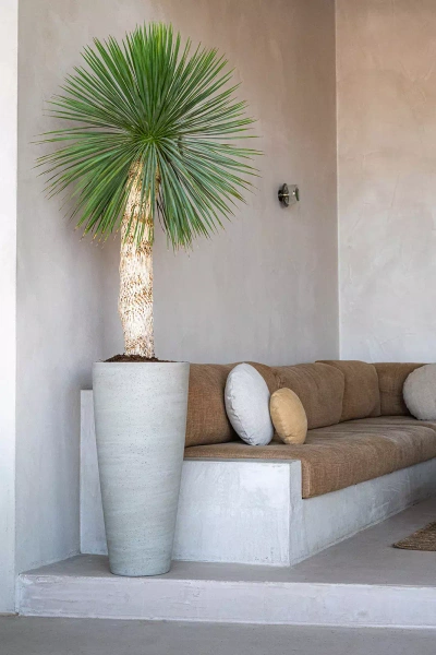 Dax L 37/80 wysoka donica kamienna beżowa