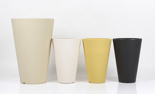 LISCIO SIENA 27/40 doniczka antracytowa