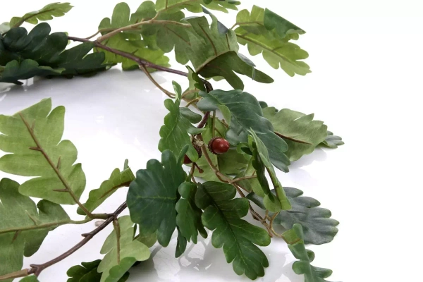 Sztuczne zielone liście Dębu pnącze girlanda 180 cm