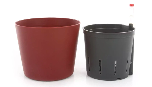 Zestaw do hydroponiki 13/12 w bordowej osłonce Flori 16/14