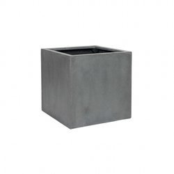 Block M 40x40/40 szara kwadratowa donica kamienna cementowa