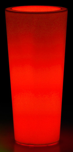 ILIE GLOS 37/75 donica wysoka podświetlana fuksja połysk na zewnątrz