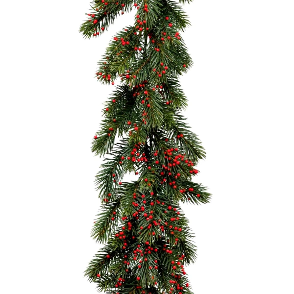 Sztuczna Jodła z jagodami girlanda długa 192 cm