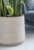 Patt L 20/16,5 doniczka okrągła kamienna szara cementowa