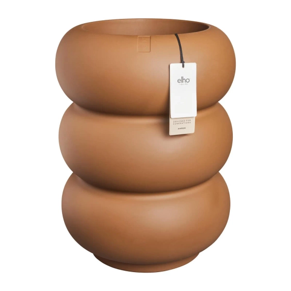 Amber Roll High 43/58 designerska donica wysoka karmelowa