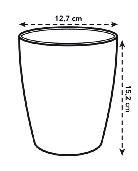 BRUSSELS ORCHID HIGH 12,5 doniczka na storczyki delikatny zielony / soft green