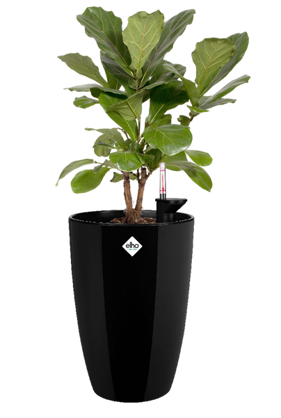 Elbrus Diamond HIGH 46/90 doniczka wysoka czarna metalik połysk