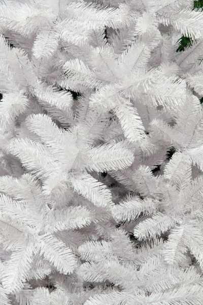 Sztuczna choinka świąteczna Tuscan 185 cm biała trudnopalna