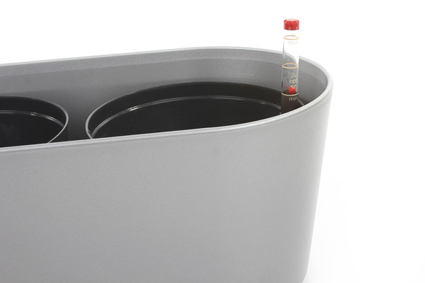 Zestaw do hydroponiki 15/12 w srebrnej osłonce podłużnej Flori 51x19/15