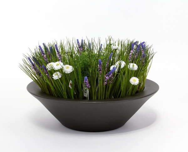 CENTRE 60/18 płaska donica misa biała