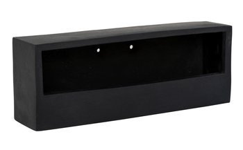 Balcony Low Wally XS 40x15/9,5 kamienna doniczka czarna na ścianę